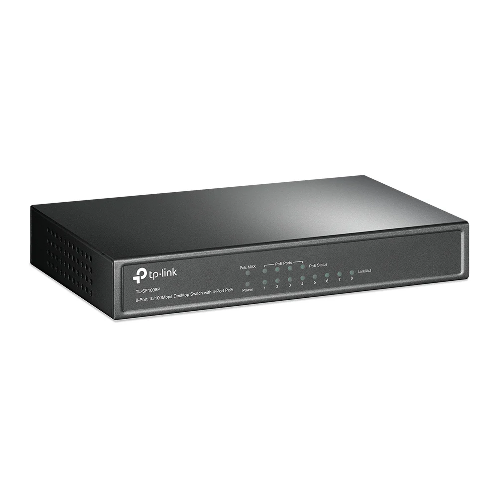 TP-Link TL-SF1008P network switch Unmanaged Fast Ethernet (10/100) Power over Ethernet (PoE) Olive - Image 2