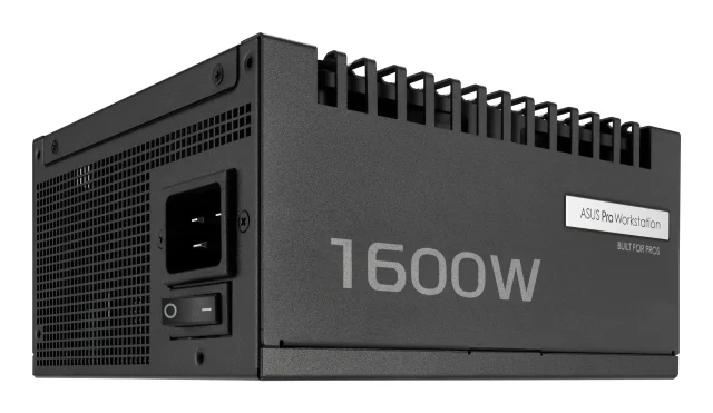ASUS Pro WS 1600W Platinum power supply unit 20+4 pin ATX ATX Black