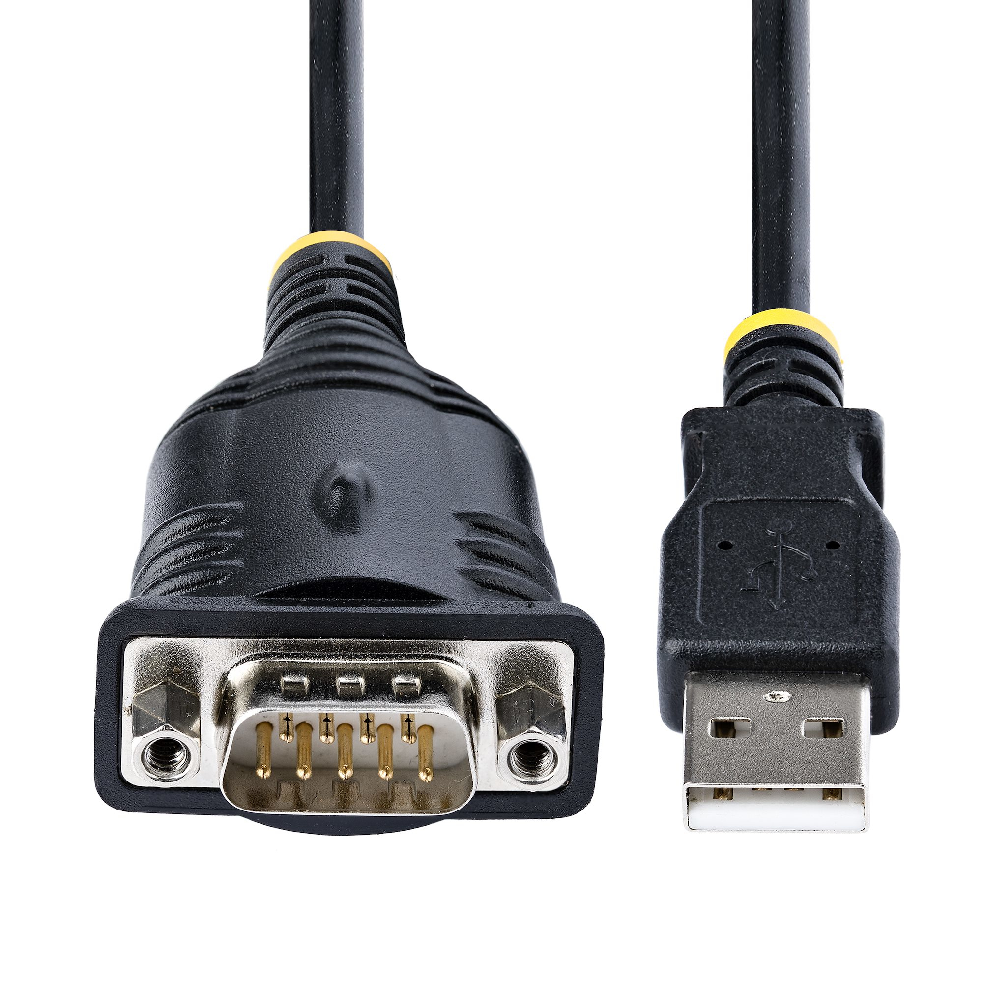 StarTech.com 3ft (1m) USB to Serial Cable, DB9 Male RS232 to USB Converter, Prolific IC, USB to Serial Adapter for PLC/P - Image 3