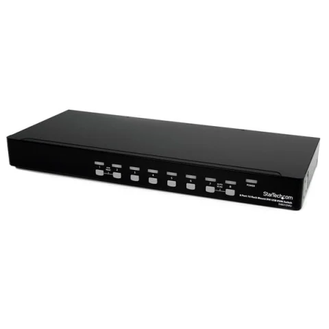 StarTech.com 8 Port 1U Rackmount DVI USB KVM Switch - TAA