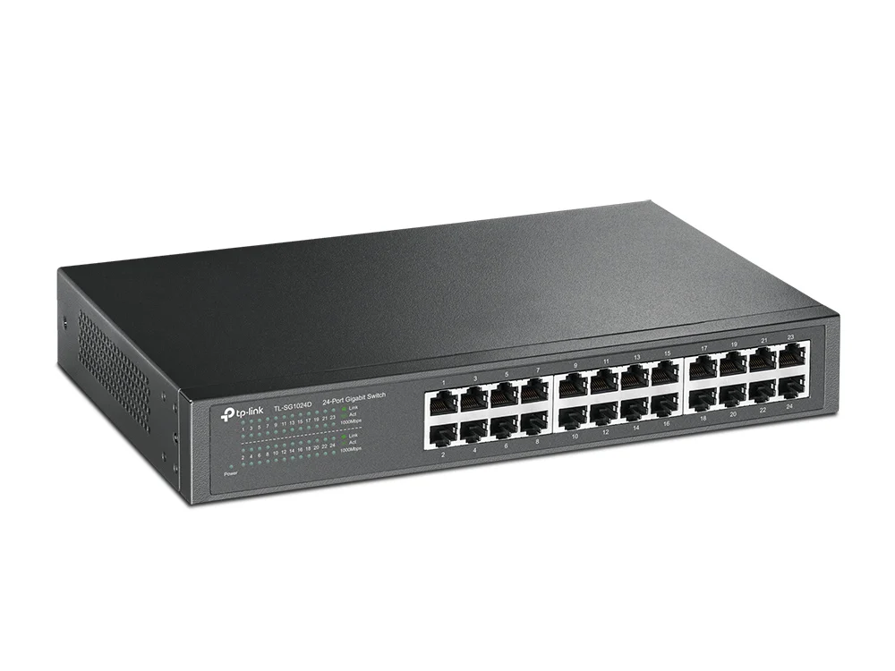 TP-Link TL-SG1024D network switch Unmanaged Gigabit Ethernet (10/100/1000) Grey - Image 2