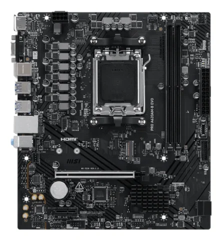 MSI PRO A620AM-B EVO motherboard AMD A620A Socket AM5 micro ATX