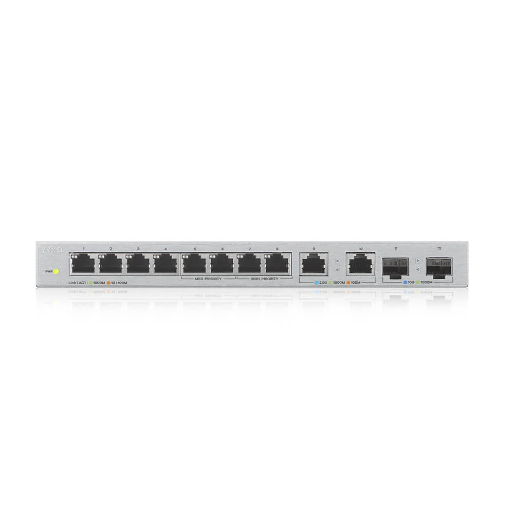 Zyxel XGS1010-12-ZZ0102F network switch Unmanaged Gigabit Ethernet (10/100/1000) Grey - Image 2