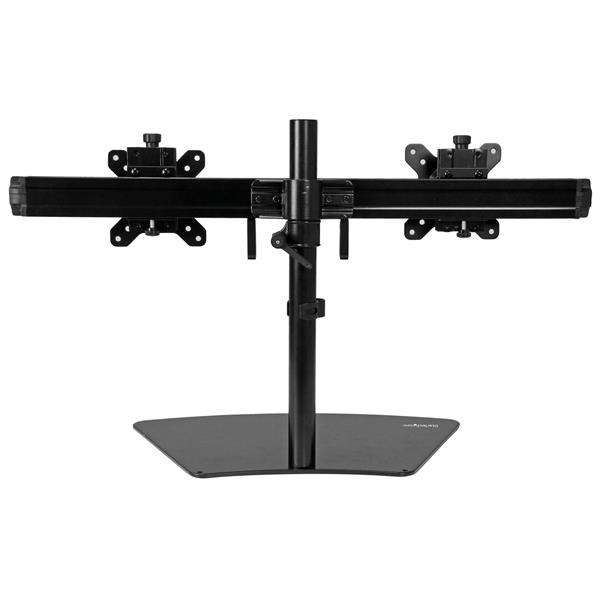 StarTech.com Dual-Monitor Stand - Horizontal - Black - For up to 24" (17.6lb/8kg) Displays - Image 3