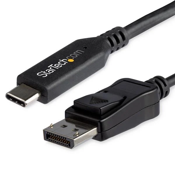 StarTech.com 6ft (1.8m) USB C to DisplayPort 1.4 Cable - 4K/5K/8K USB Type-C to DP 1.4 Alt Mode Video Adapter Converter