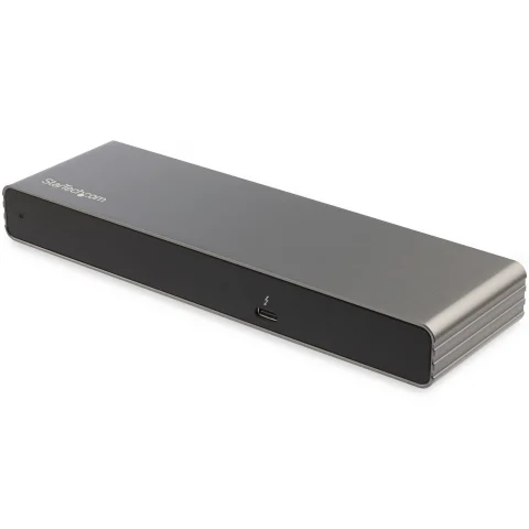 StarTech.com Thunderbolt 3 Dock - Dual 4K 60Hz Monitor TB3 Laptop Docking Station with DisplayPort, HDMI & 1080p VGA - 8