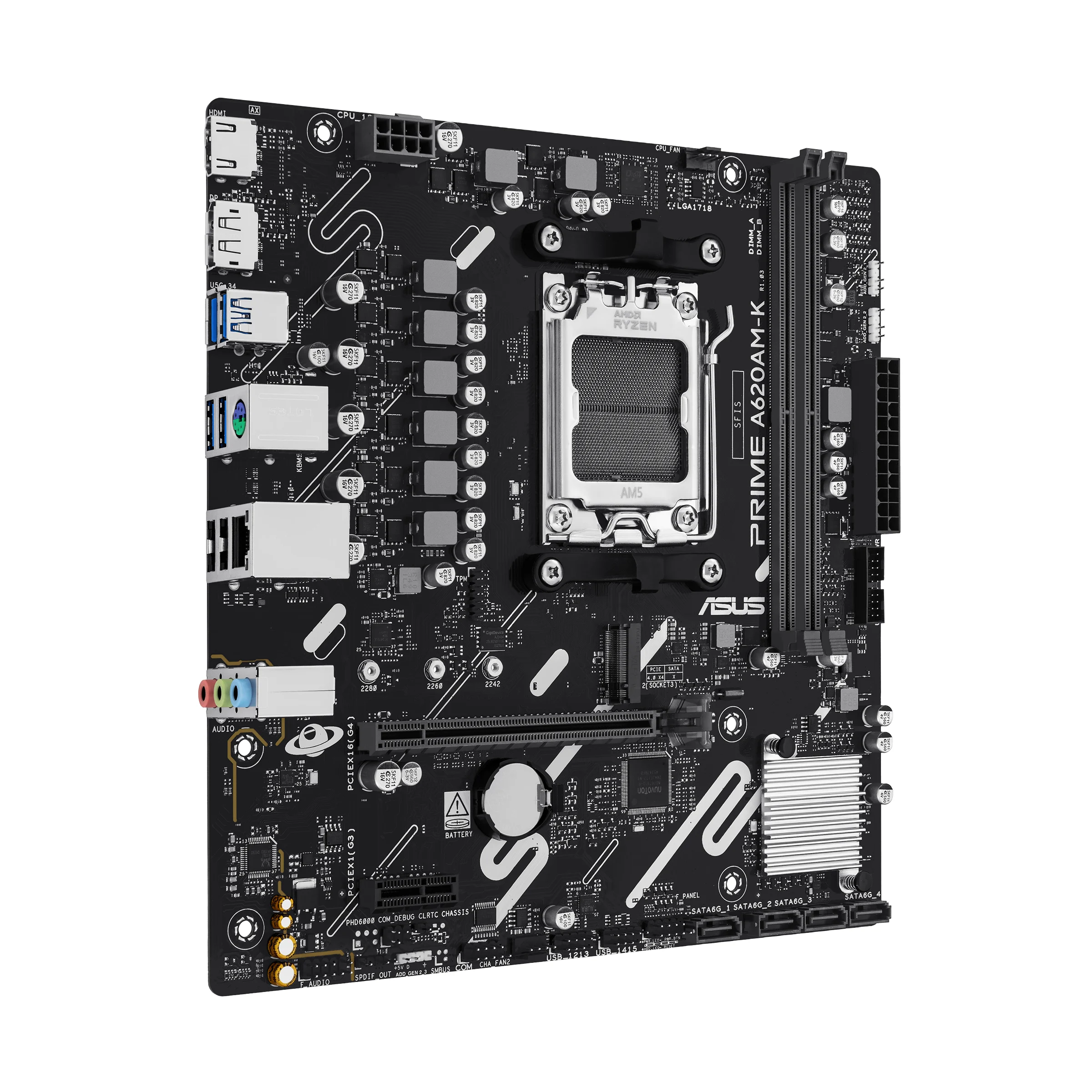 ASUS PRIME A620AM-K AMD A620A Socket AM5 micro ATX - Image 2