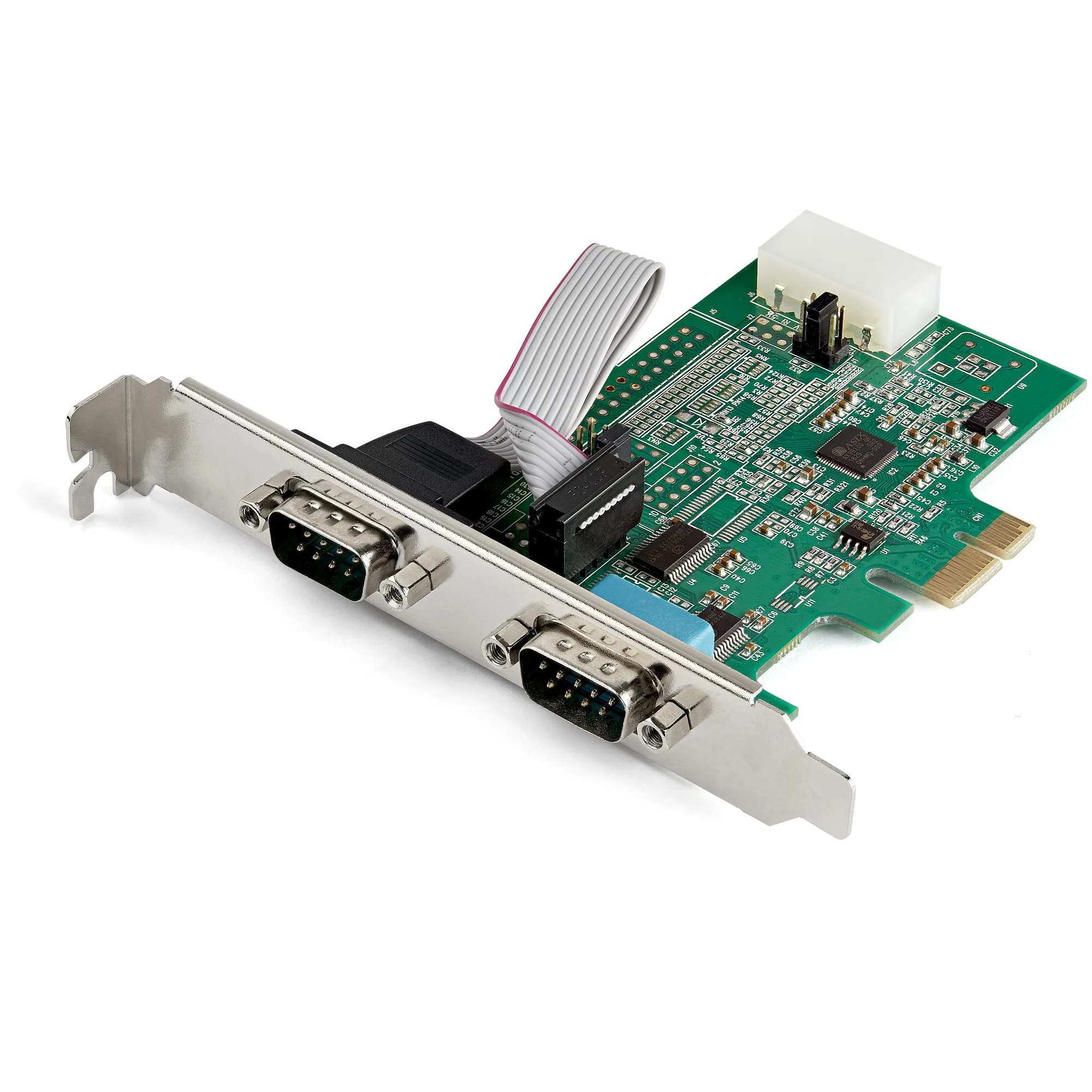 StarTech.com 2-port PCI Express RS232 Serial Adapter Card - PCIe RS232 Serial Host Controller Card - PCIe to Dual Serial