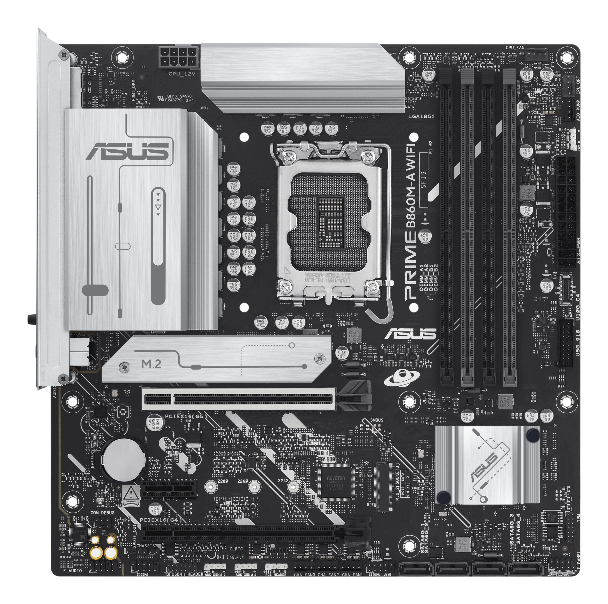 ASUS PRIME B860M-A WIFI Intel B860 LGA 1851 (Socket V1) micro ATX - Image 2