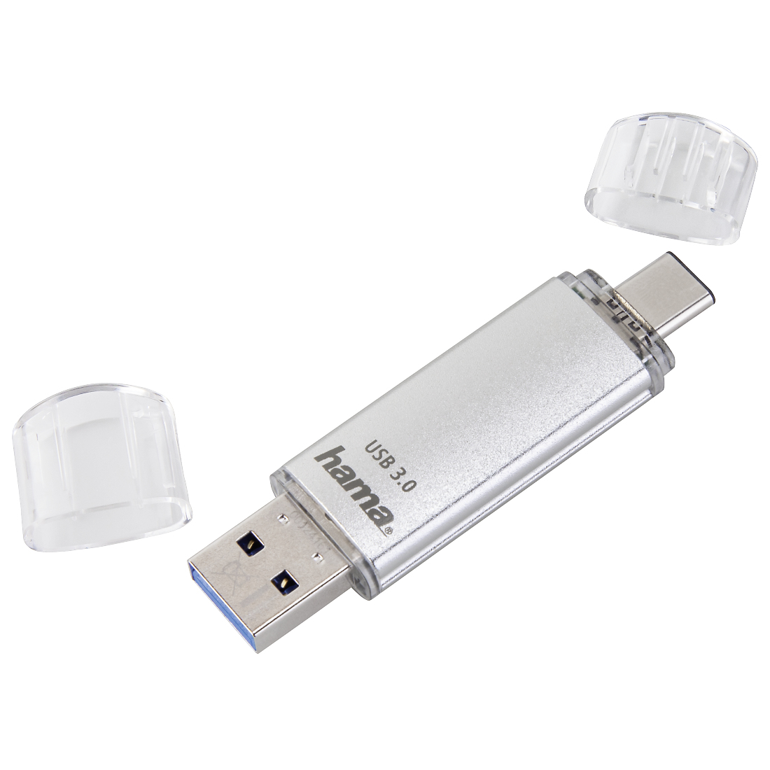 Hama C-Laeta USB flash drive 256 GB USB Type-A / USB Type-C 3.2 Gen 1 (3.1 Gen 1) Silver - Image 2