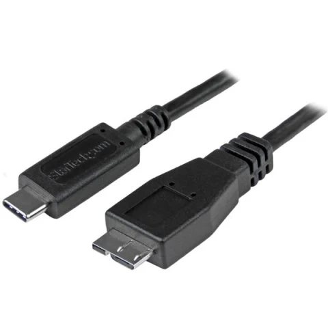 StarTech.com 3ft (1m) USB-C to Micro USB-B Cable, USB 10Gbps, Data Cord, 3A, USB C to Micro-B Data Transfer Cable