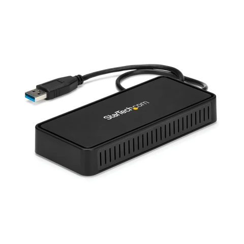 StarTech.com USB 3.0 Mini Dock - Dual Monitor USB-A Docking Station with DisplayPort 4K 60Hz Video & Gigabit Ethernet -