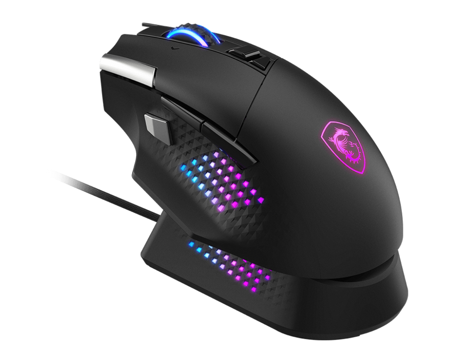 MSI S12-4301370-CLA mouse Gaming Right-hand RF Wireless + Bluetooth + USB Type-A Optical 26000 DPI - Image 3