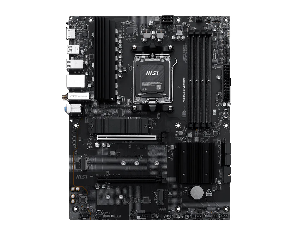 MSI Pro B840-S EVO WIFI6E AMD B840 Socket AM5 ATX - Image 2