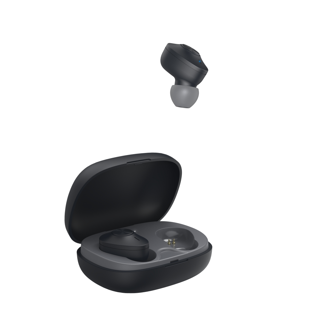 Hama Freedom Buddy Headset True Wireless Stereo (TWS) In-ear Calls/Music Bluetooth Black, Grey - Image 2