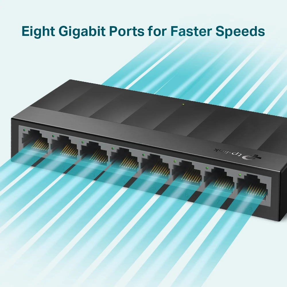 TP-Link 8-Port 10/100/1000Mbps Desktop Network Switch - Image 3