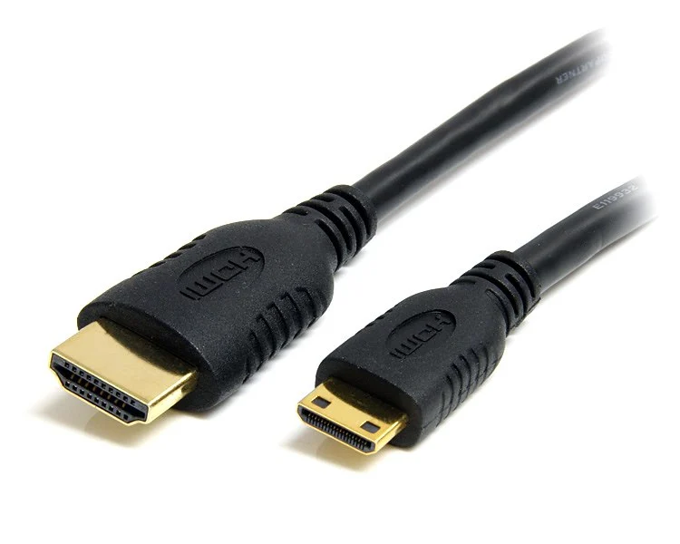 StarTech.com 2m Mini HDMI to HDMI Cable with Ethernet - 4K 30Hz High Speed Mini HDMI to HDMI Adapter Cable - Mini HDMI T