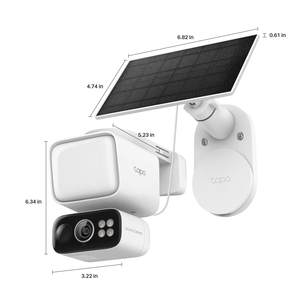 TP-Link Tapo Solar-Powered Floodlight Pan/Tilt Security Camera Kit - Image 3