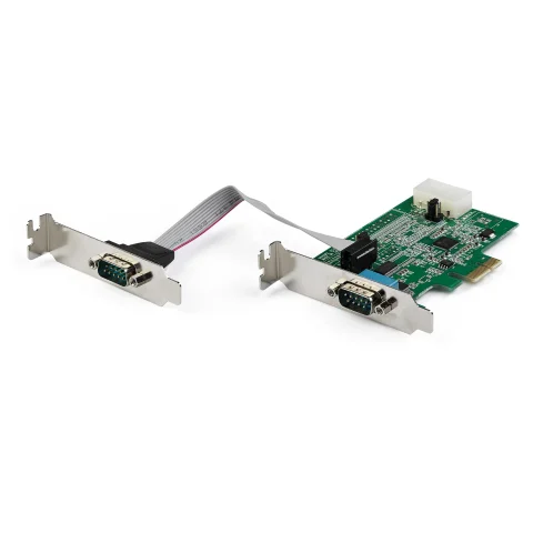 StarTech.com 2-port PCI Express RS232 Serial Adapter Card - PCIe RS232 Serial Host Controller Card - PCIe to Serial DB9