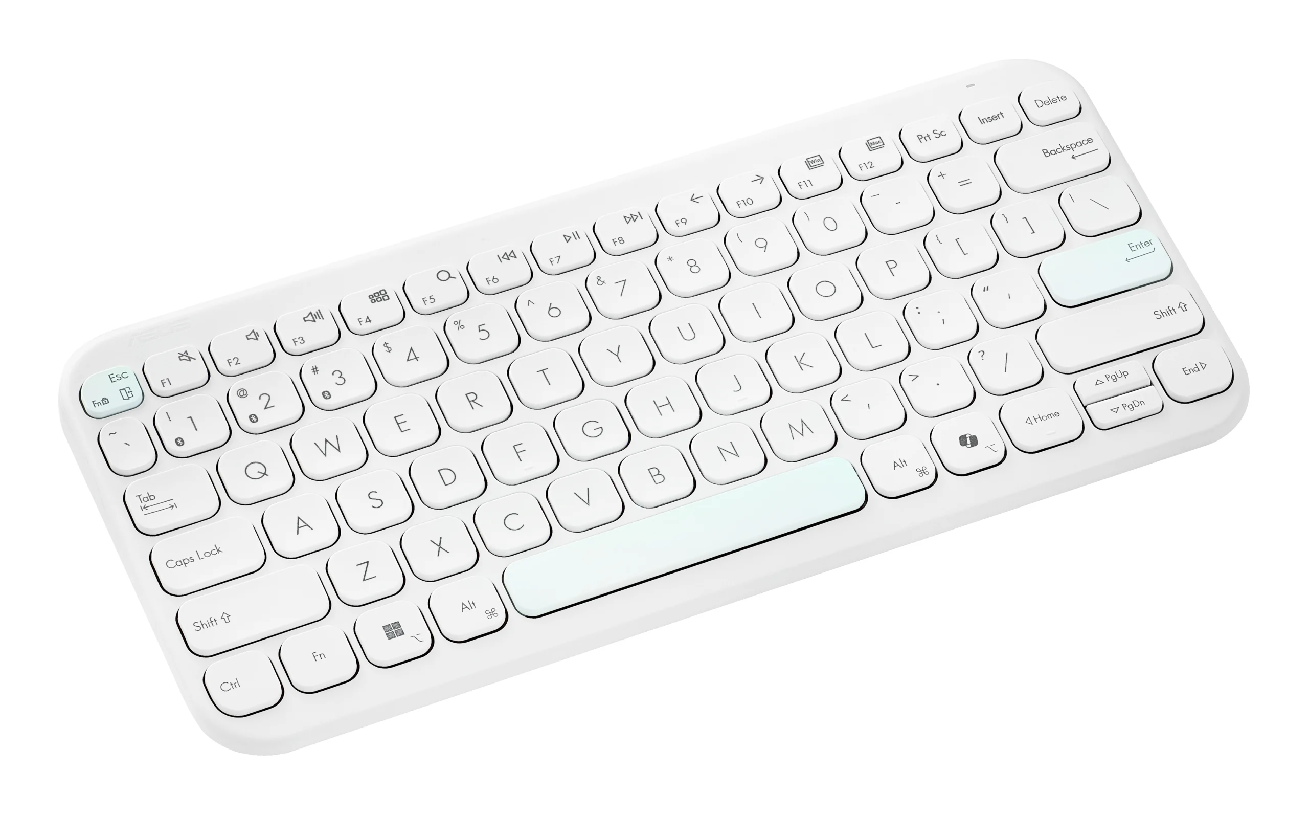 ASUS Marshmallow KW100 keyboard Home Bluetooth White