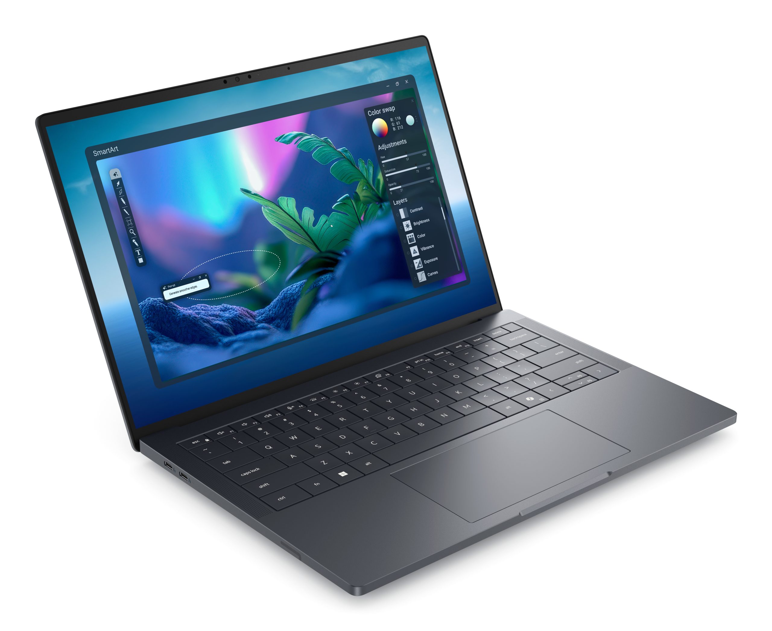 DELL Pro Max 14 Premium MA14250 Intel Core Ultra 7 265H Laptop 35.6 cm (14") Full HD+ 32 GB LPDDR5x-SDRAM 1 TB SSD NVIDI - Image 2