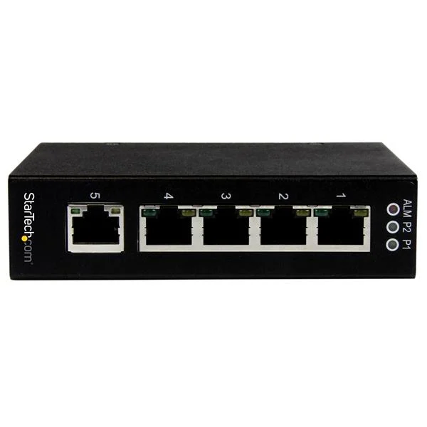 StarTech.com 5 Port Unmanaged Industrial Gigabit Ethernet Switch - DIN Rail / Wall-Mountable - TAA - Image 2