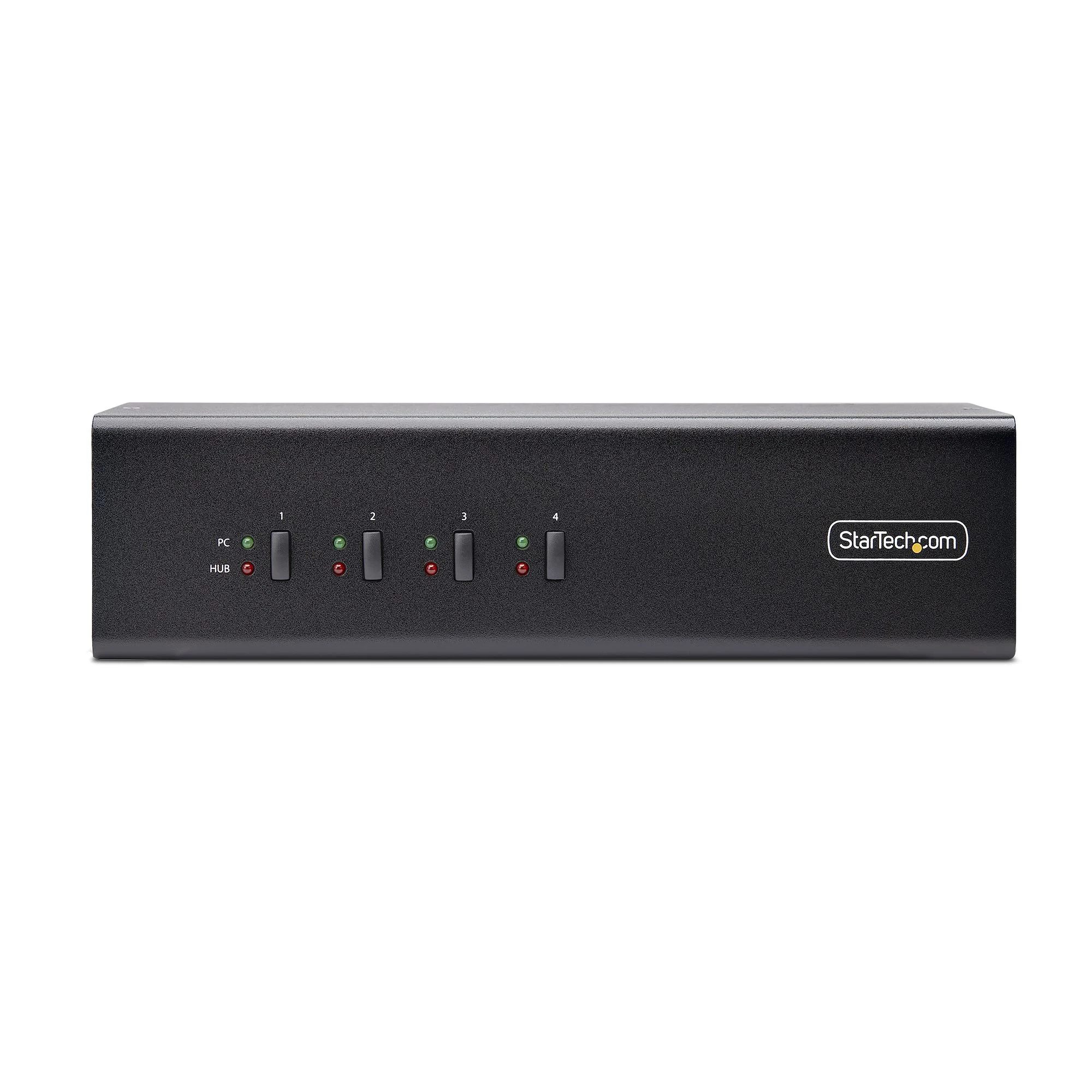 StarTech.com 4-Port Dual-Monitor DisplayPort KVM Switch, 4K 60Hz, 2x USB 5Gbps Hub Ports, 2x USB 2.0 HID Ports, Hotkey a - Image 3