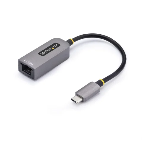 StarTech.com 2.5GbE USB-C to Ethernet Adapter, NBASE-T NIC, USB 3.0 Type-C 2.5/1G Multi Speed Network, Thunderbolt Compa