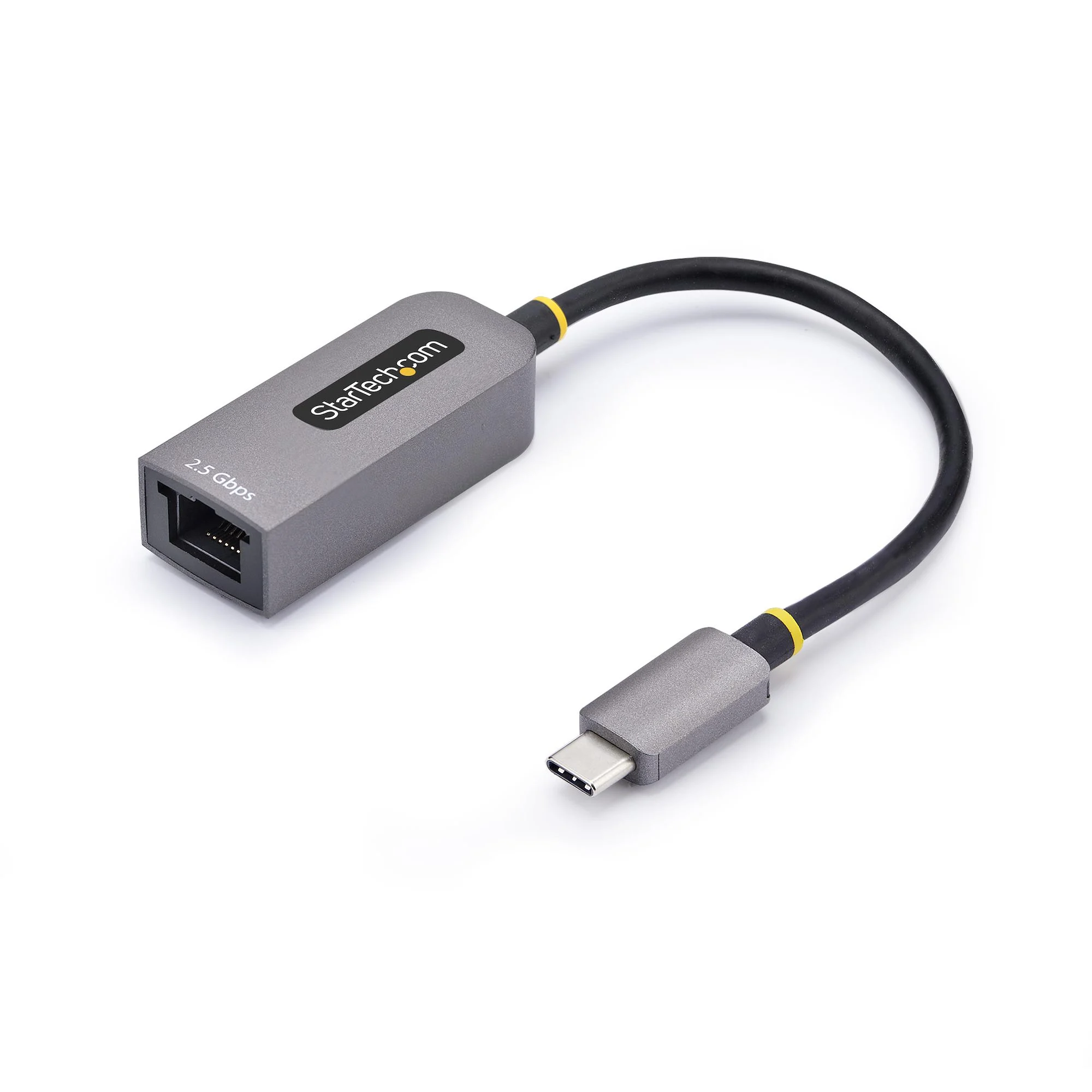 StarTech.com 2.5GbE USB-C to Ethernet Adapter, NBASE-T NIC, USB 3.0 Type-C 2.5/1G Multi Speed Network, Thunderbolt Compa