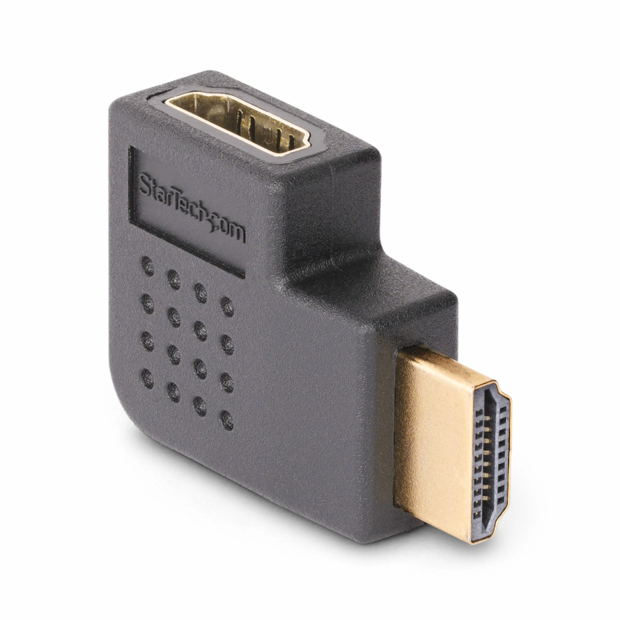 StarTech.com Right Angle HDMI 2.0 Adapter, Male to Female, Horizontal 90-Degree Angled HDMI Port Saver, 4K 60Hz, High Sp - Image 2