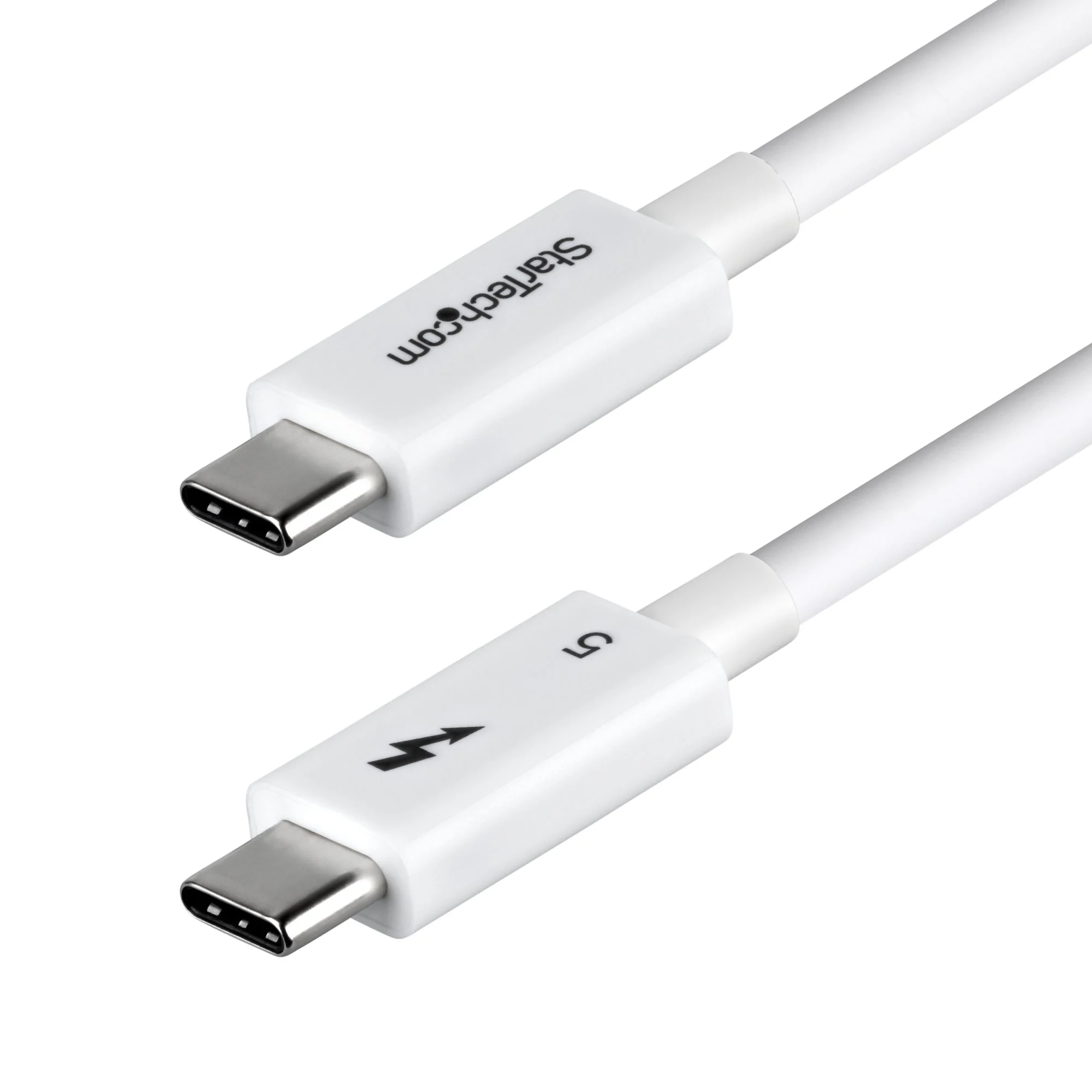 StarTech.com 2.6ft (80cm) Thunderbolt 5 Cable, 80Gbps/Up to 120Gbps, 240W PD, 8K 60Hz, Certified Thunderbolt Cable, Comp