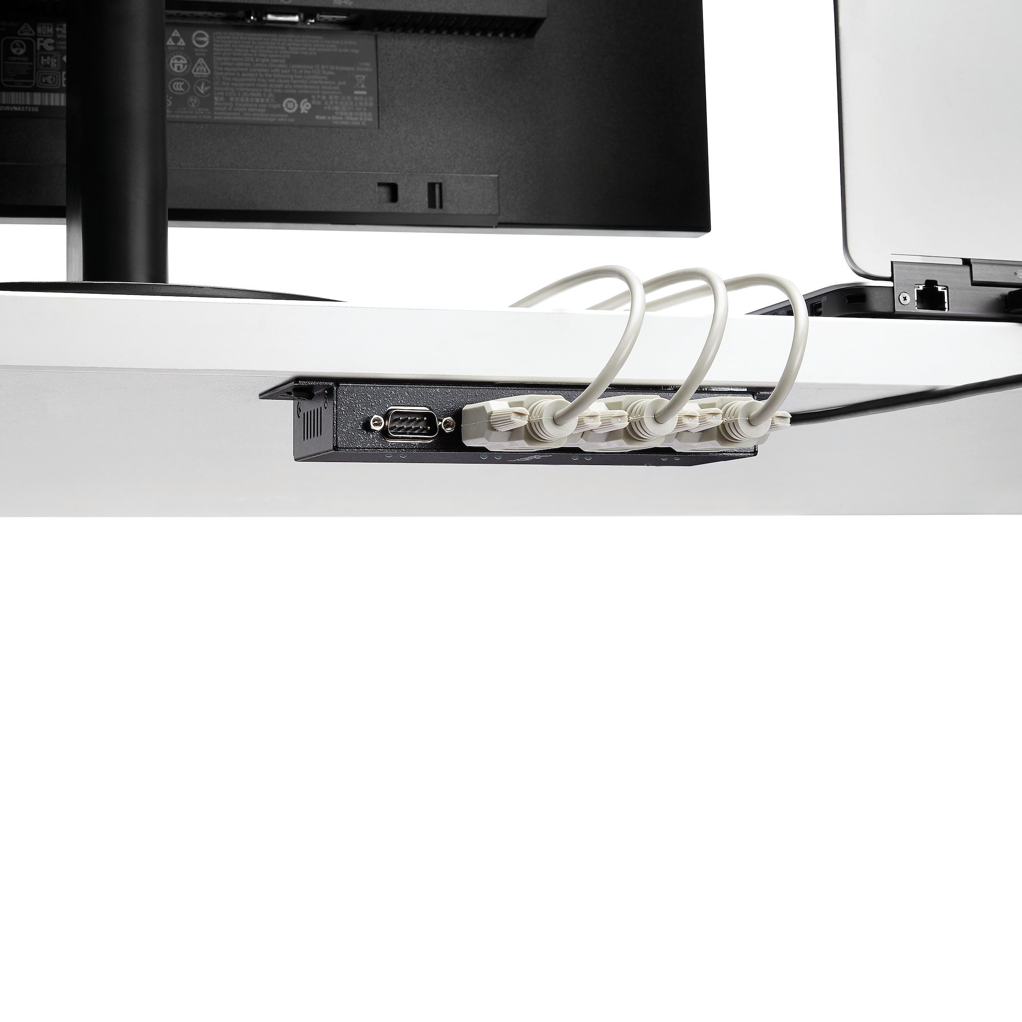 StarTech.com 4 Port USB to DB9 RS232 Serial Adapter Hub – Industrial DIN Rail and Wall Mountable - TAA - Image 3