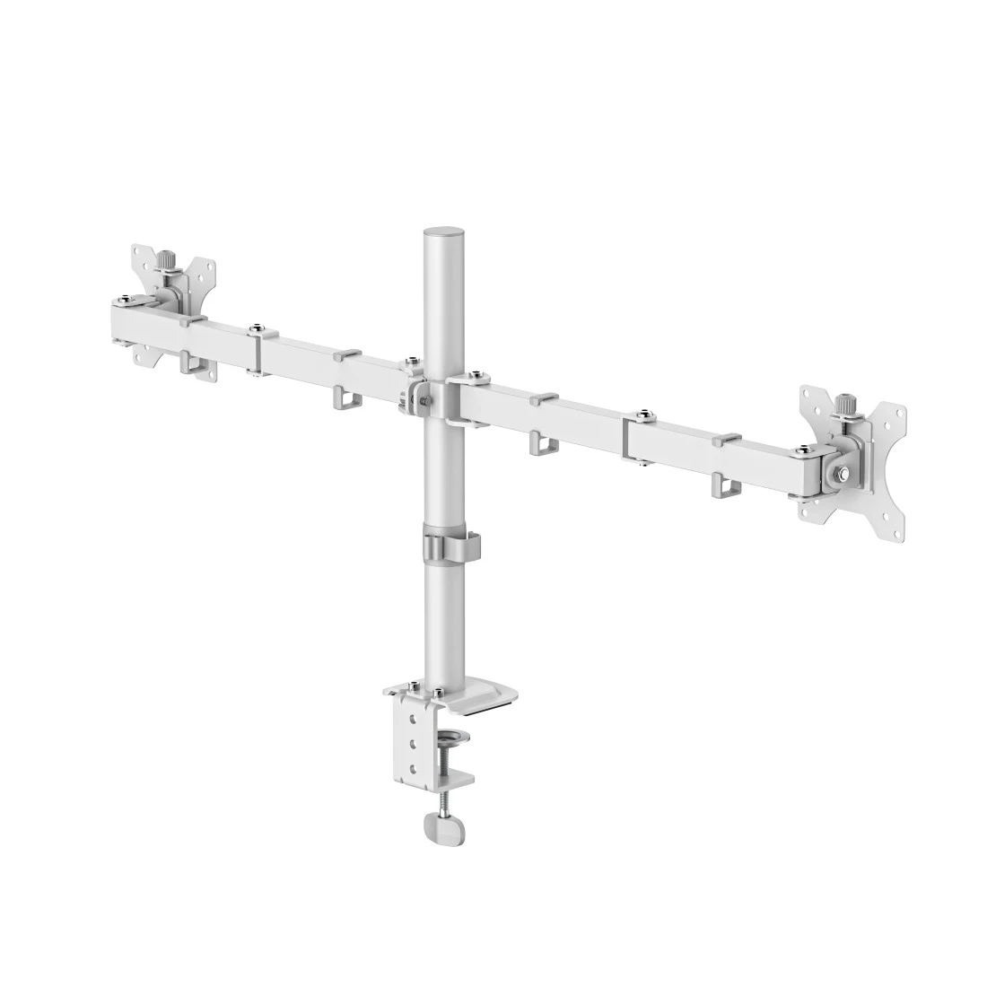 Hama Monitor Mount, 2 Monitors, Height-adjustable, Swivel/Tilt, 13" - 35", White - Image 3
