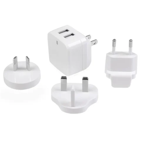 StarTech.com Dual-Port USB Wall Charger - International Travel - 17W/3.4A - White