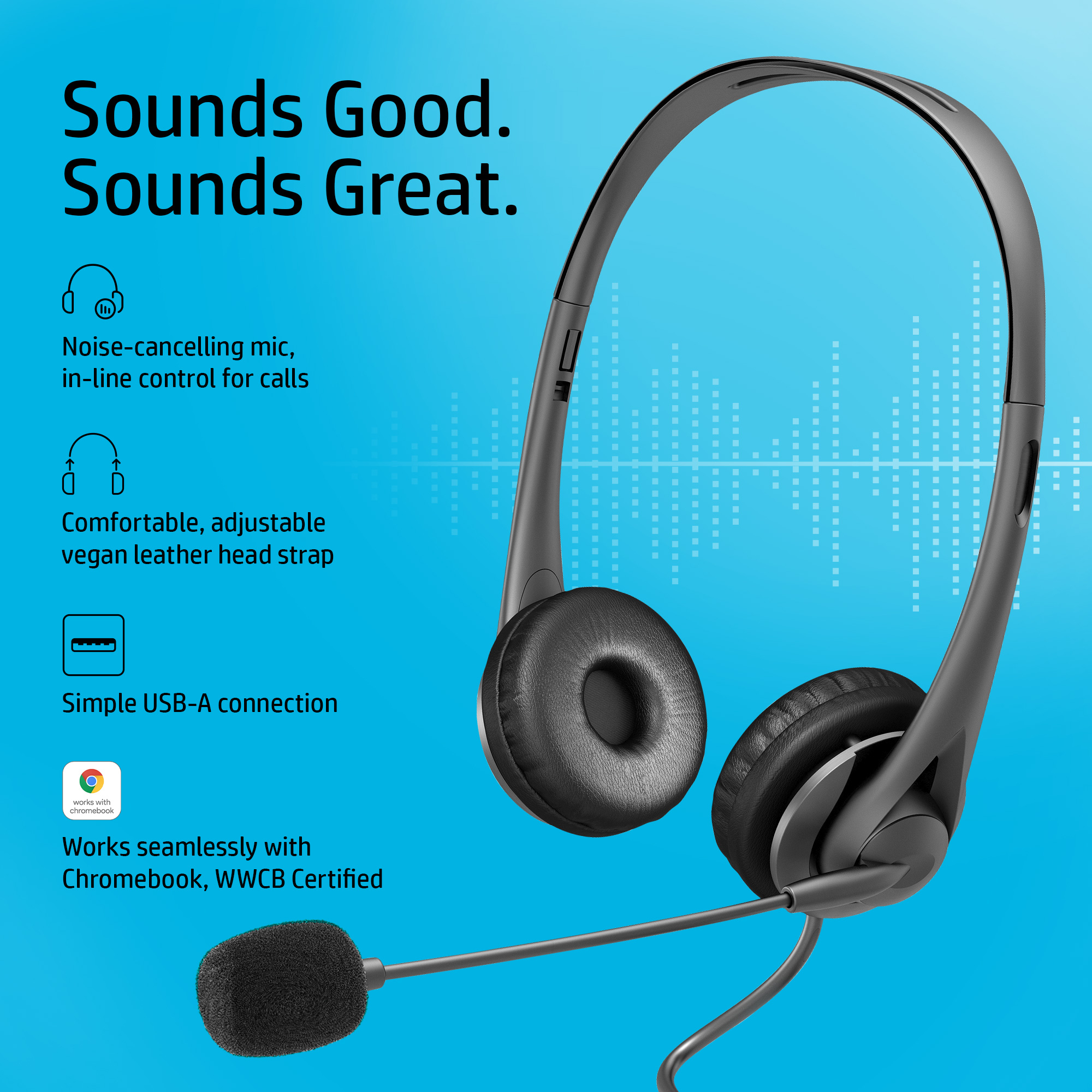 HP Stereo USB Headset G2 - Image 3