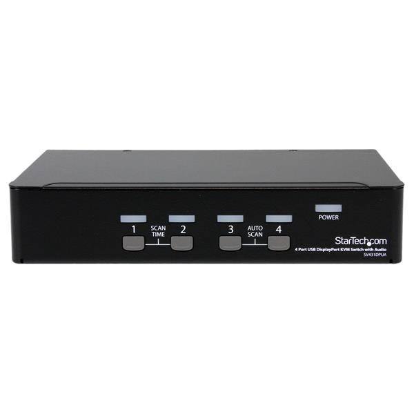 StarTech.com 4 Port USB DisplayPort KVM Switch with Audio - TAA - Image 2