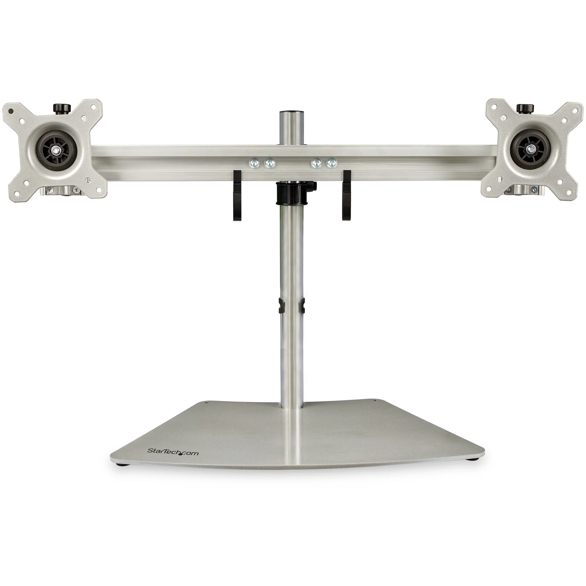 StarTech.com Dual Monitor Stand - Ergonomic Free Standing Dual Monitor Desktop Stand for two 24" (17.6lb/8kg) VESA Mount