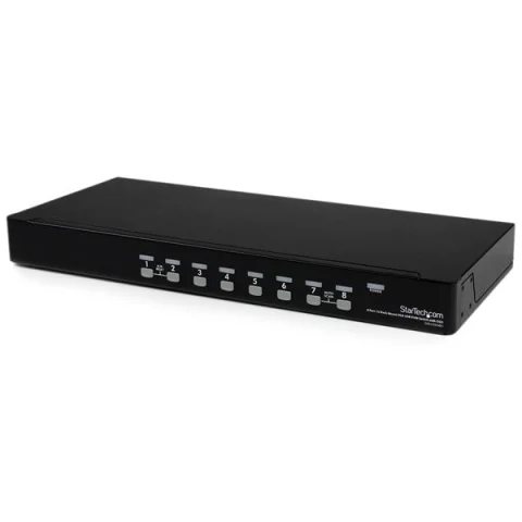 StarTech.com 8 Port 1U Rackmount USB KVM Switch with OSD - TAA