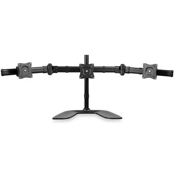 StarTech.com Triple-Monitor Desktop Stand - Articulating - For up to 27" (17.6lb/8kg) Displays - Image 2