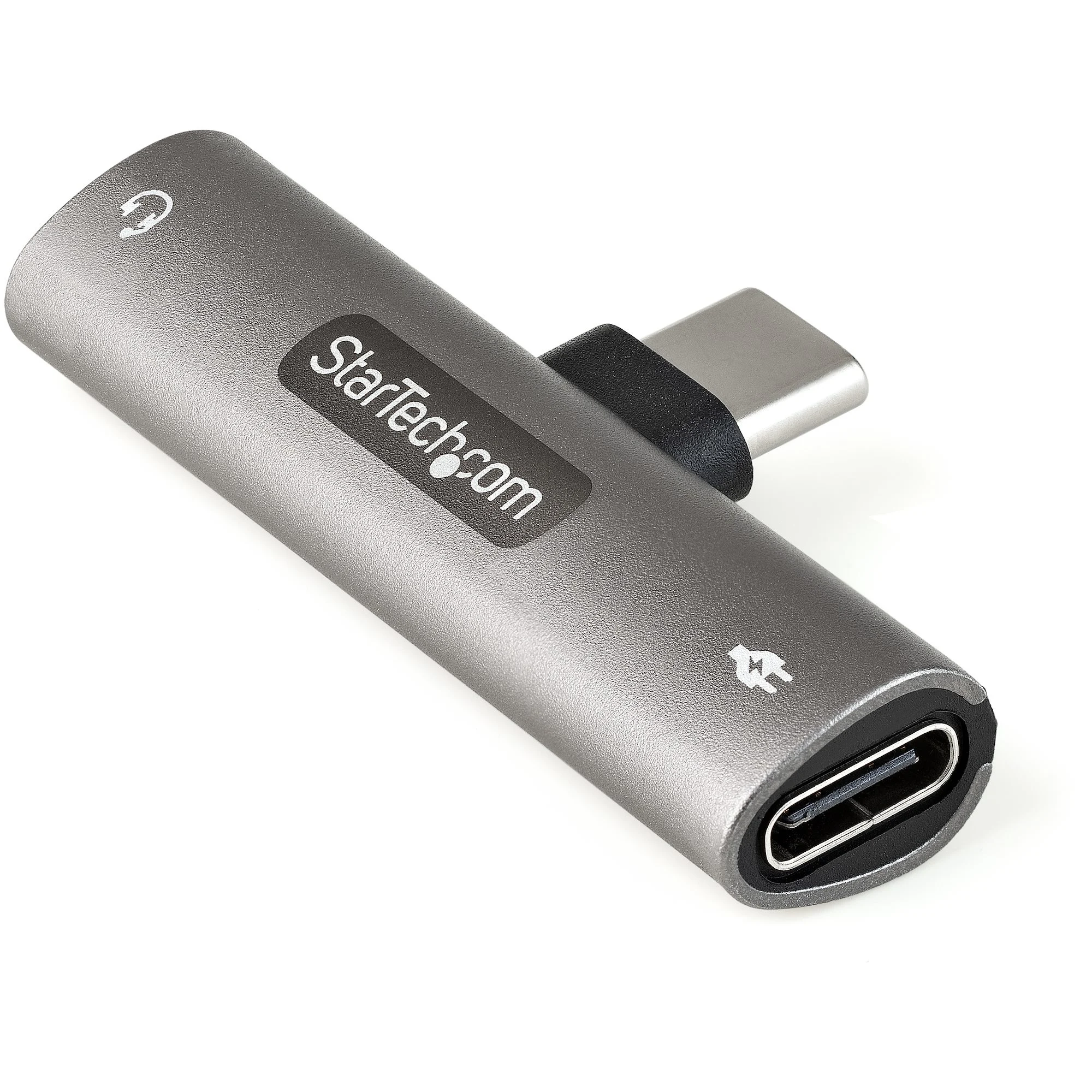 StarTech.com USB C Audio & Charge Adapter - USB-C Audio Adapter w/ 3.5mm TRRS Headphone/Headset Jack and 60W USB Type-C