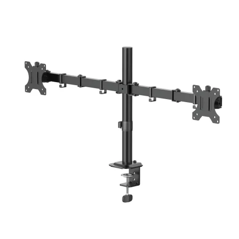 Hama Monitor Mount, 2 Monitors, Height-adjustable, Swivel/Tilt, 13" - 35", Black