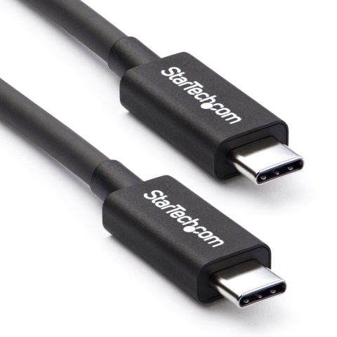 StarTech.com 2m (6.6ft) Thunderbolt 3 Cable, 20Gbps, 100W PD, 4K, Thunderbolt Certified, Compatible with Thunderbolt 4/U