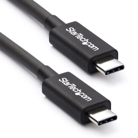 StarTech.com 2m (6.6ft) Thunderbolt 3 Cable, 20Gbps, 100W PD, 4K, Thunderbolt Certified, Compatible with Thunderbolt 4/U