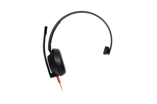 HP Poly Blackwire 5210 Monaural USB-C Headset +3.5mm Plug +USB-C/A Adapter