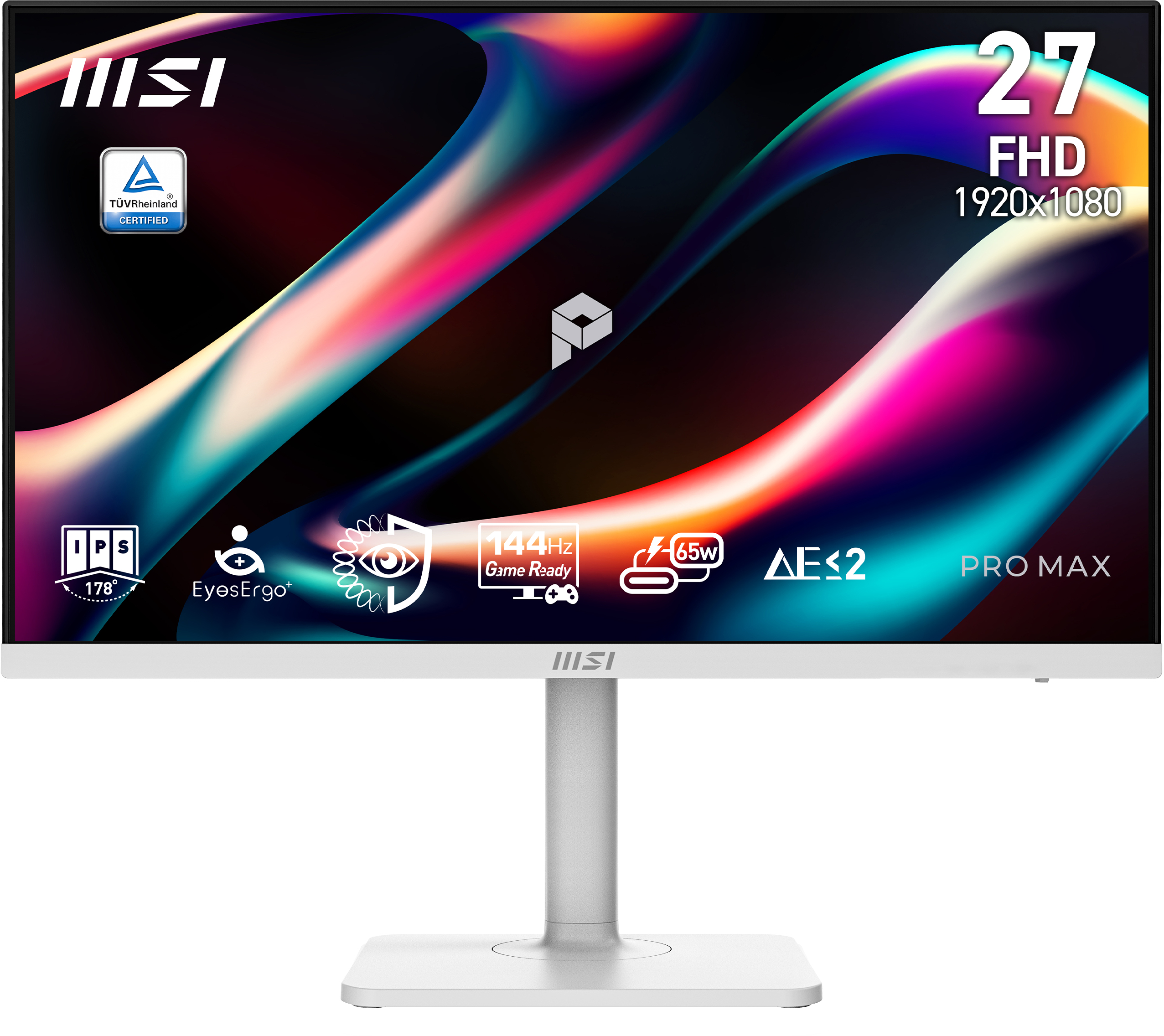 MSI Pro MAX 271PHW E14 computer monitor 68.6 cm (27") 1920 x 1080 pixels Full HD White - Image 2