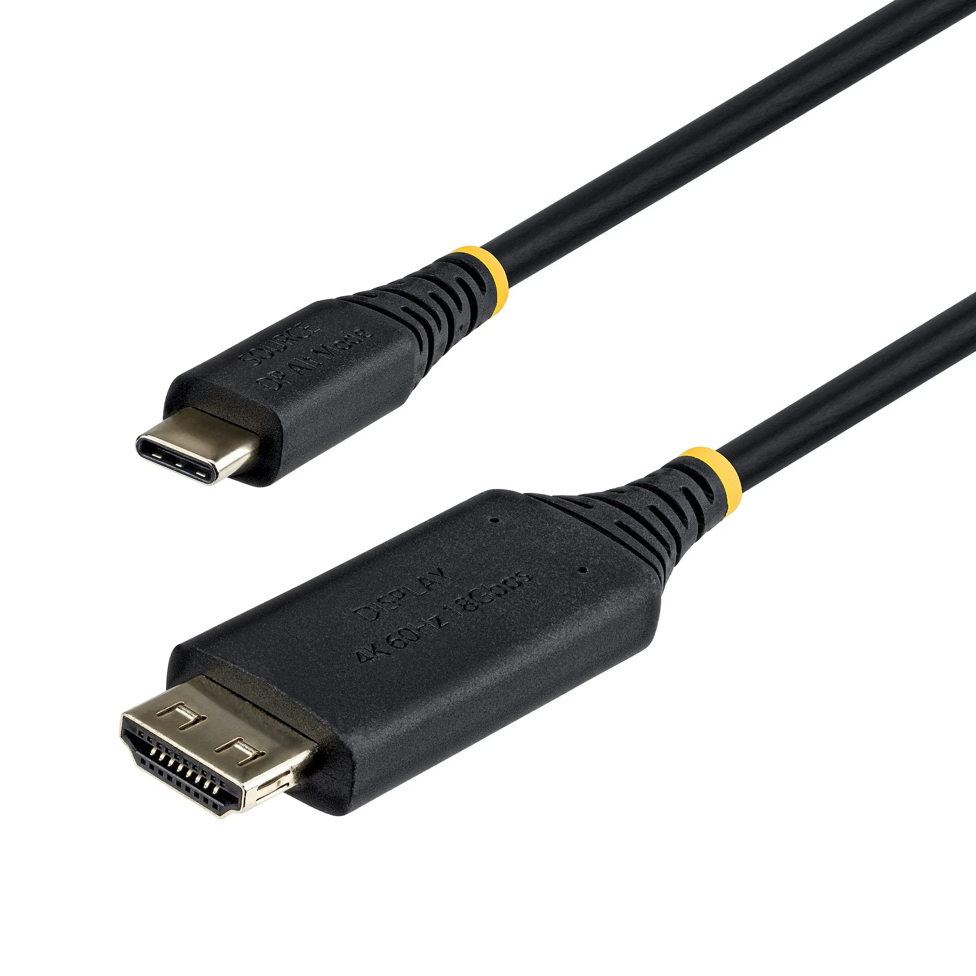 StarTech.com 1m USB-C to HDMI Adapter Cable, Gripping HDMI Connector, 4K 60Hz, Thunderbolt Compatible, HDR, Uni-Directio - Image 3