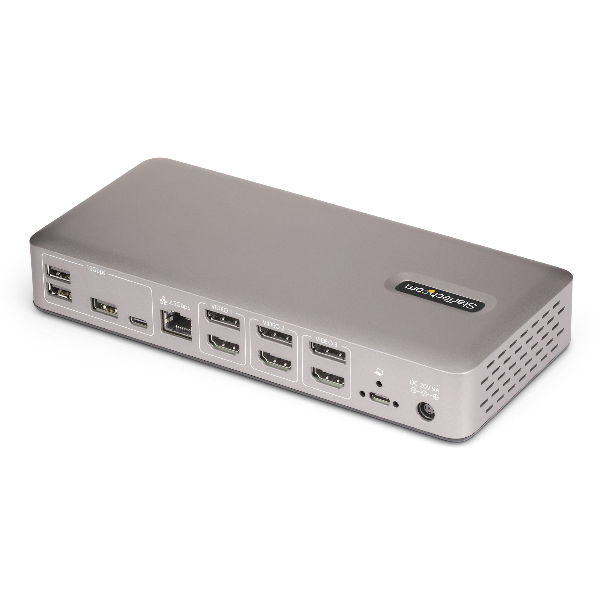 StarTech.com Triple-Monitor USB4 Docking Station, 4K 60Hz HDMI or DisplayPort, 100W Laptop Charging, 2.5GbE, USB-C Multi - Image 2