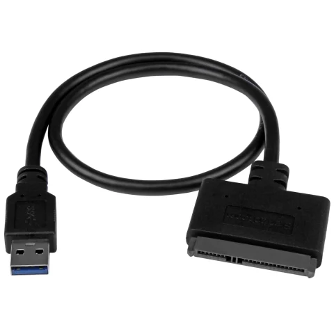 StarTech.com SATA to USB Cable, USB 10Gbps to 2.5in SATA I II III Hard Drive Adapter, External Converter for SSD or HDD