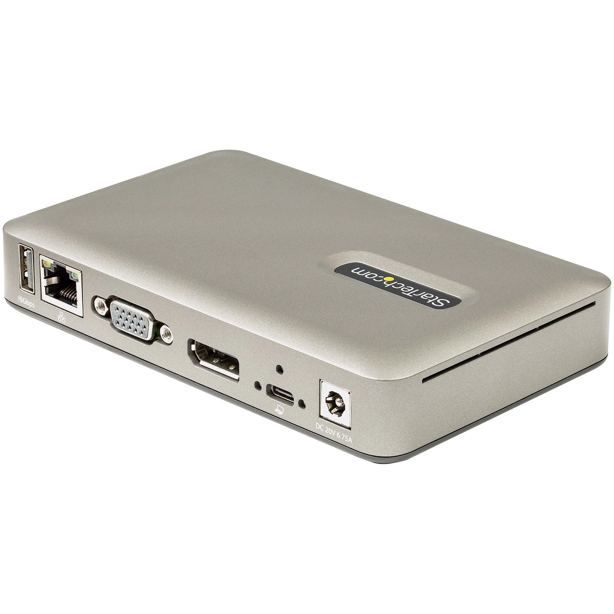 StarTech.com USB C Dock - USB-C to DisplayPort 4K 30Hz or VGA - 65W USB Power Delivery Charging - 4-Port USB 3.1 Gen 1 H - Image 2