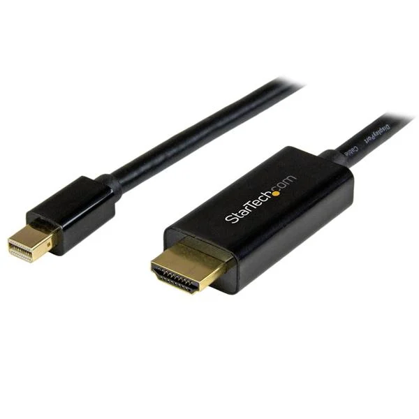 StarTech.com 16.4ft (5m) Mini DisplayPort to HDMI Cable - 4K 30Hz Video - mDP to HDMI Adapter Cable - Mini DP or Thunder